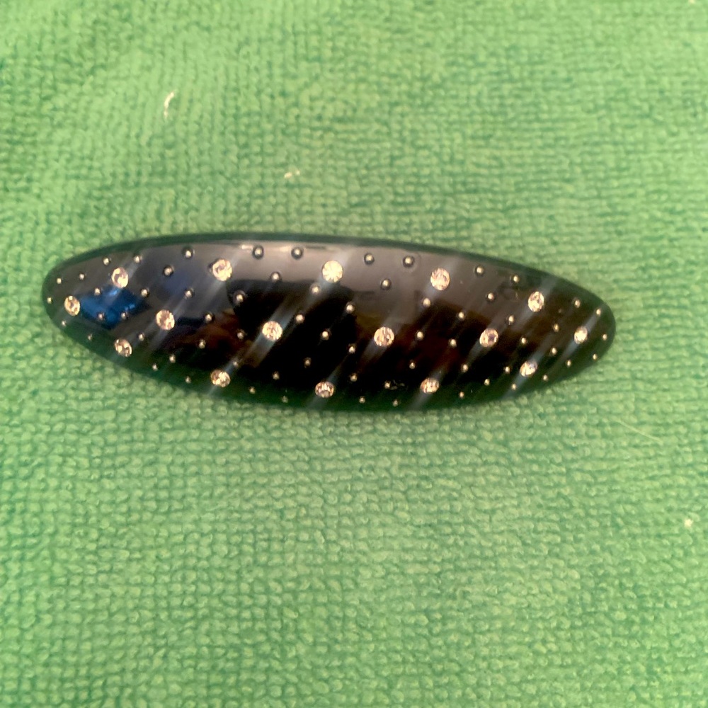 Vintage 80s German rhinestone barrette